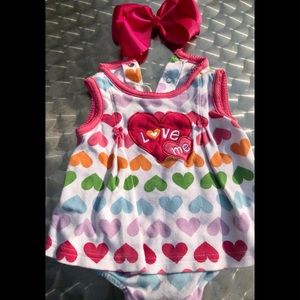 6M Carter’s heart dress with bow